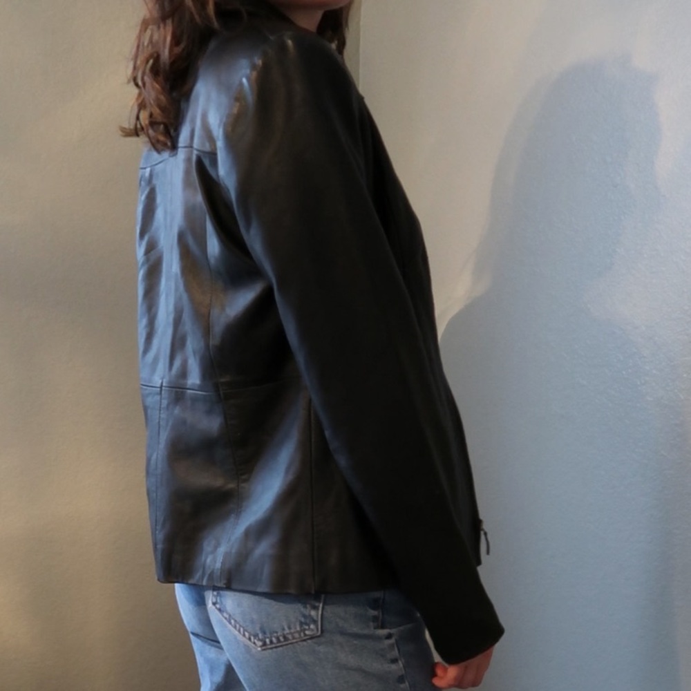 Vintage Leather Jacket Smells Of Cigarettes Gem